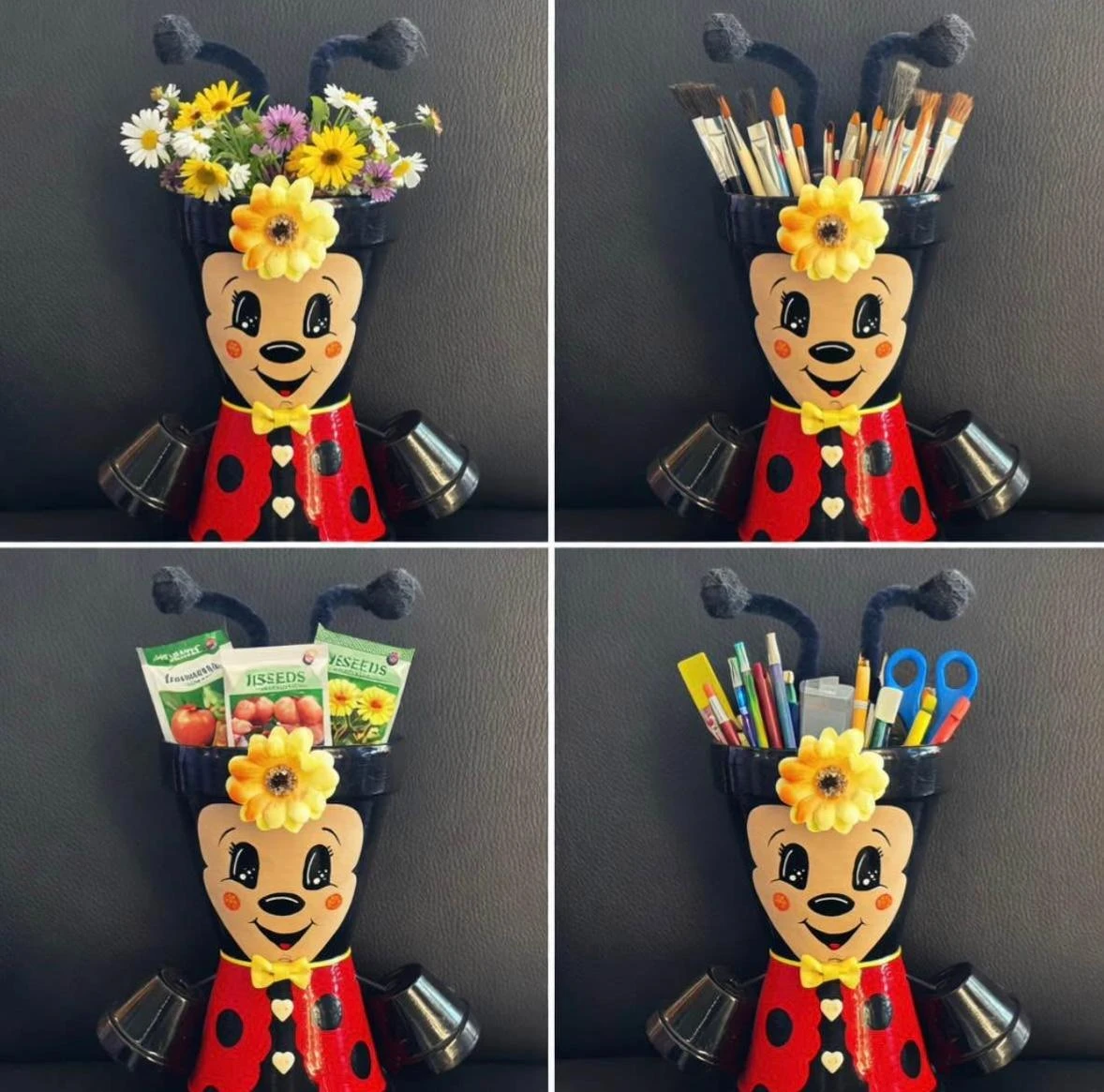 🐞 Handmade Craft Decoration Pot Sparkling Ladybug – photo 7